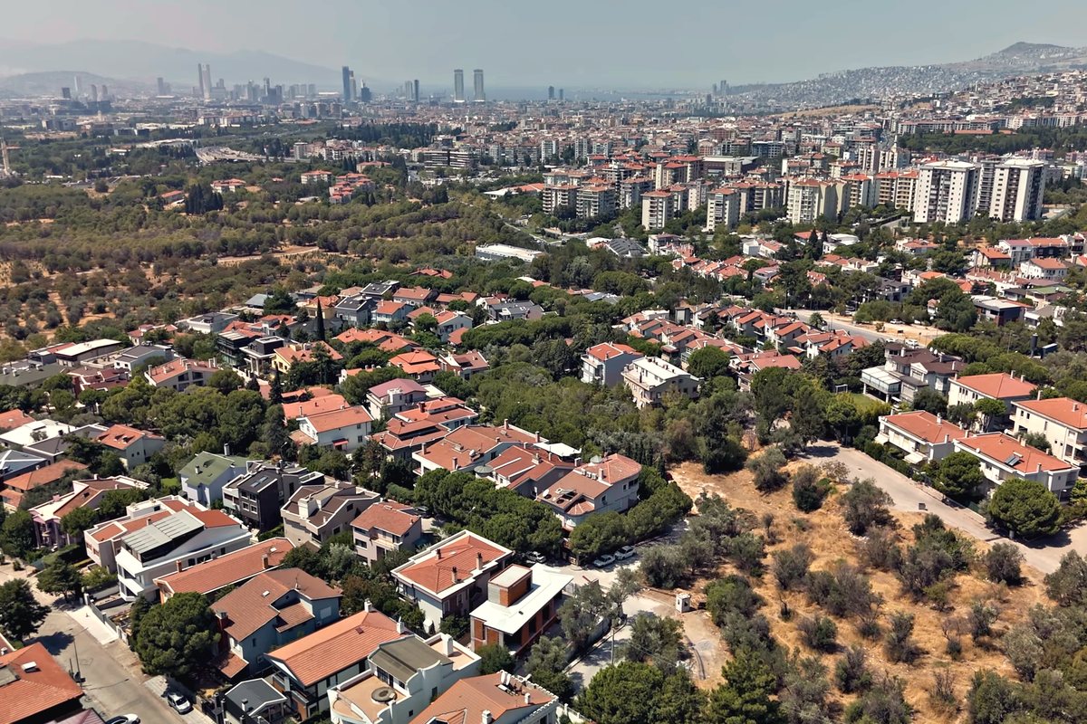 Evka 3'te blok ve yeşil alan dokusu